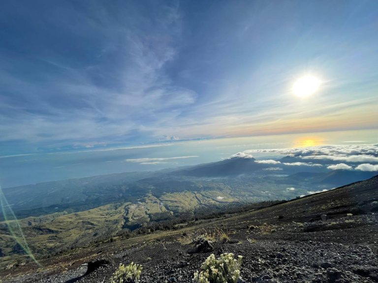 Sunrise above the clouds