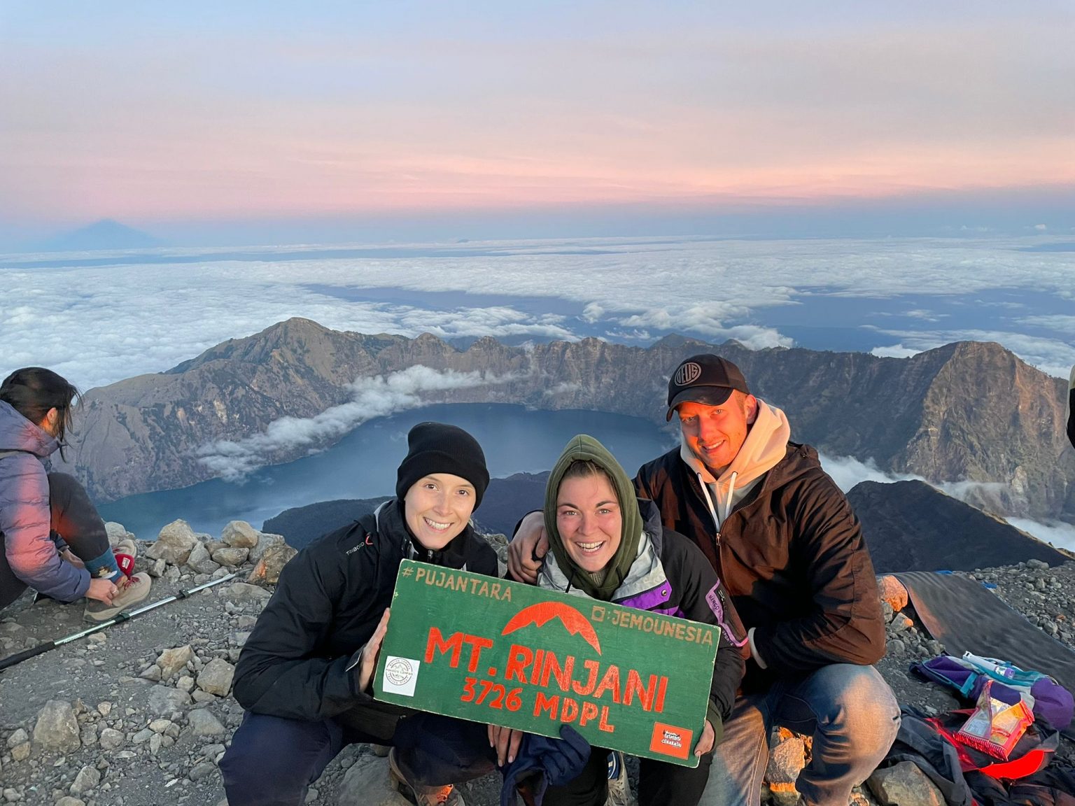 Guests at the crater rim